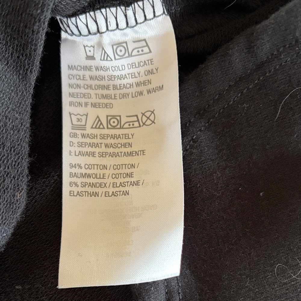 Denim&Co Black Zip Tunic Hoodie - Picture 6 of 7